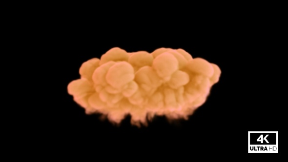 Soft Orange Smoke Blast 4K alt