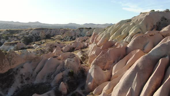 Amazing colors of Red Valley in Cappadocia, Turkey