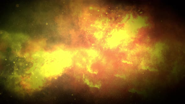 13 Space Nebula With Galaxy 4K