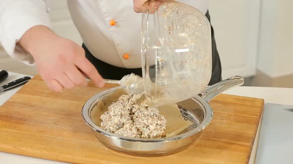 Chef Is Mixing Ingredients