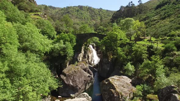 Magic Rocky Bridge in Nature