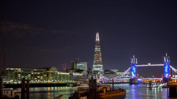 tower bridge timelapse london city skyline skyscrapers urban