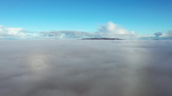 Above the Clouds at Portnoo in County Donegal with Fog  Ireland