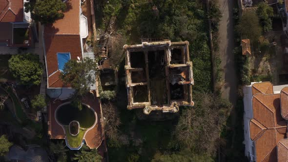 Istanbul Prince Islands Ruined House Top View