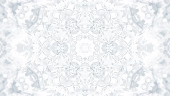 White Kaleidoscopic Abstract Background