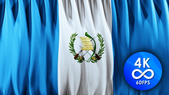 Flag loop GUATEMALA |4K| 60fps