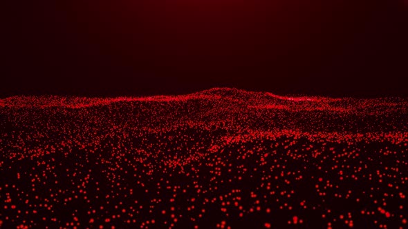 Red  Particles  Background
