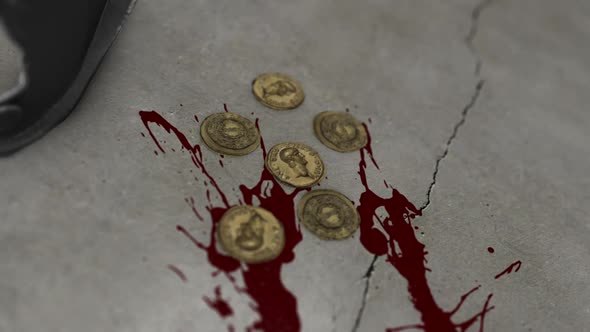 Emperor Nero Gold Denarius Coins From Ancient Rome