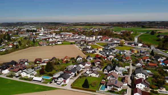 Drone Video of an Village in Upper Austria