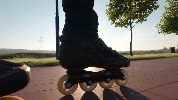 Roller Skating At Sunrise