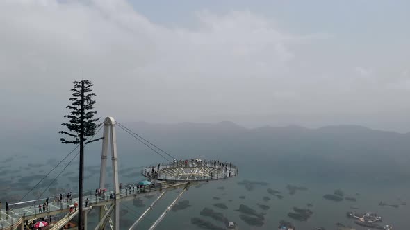 Viewing Platform At The Top Of The Mountain A