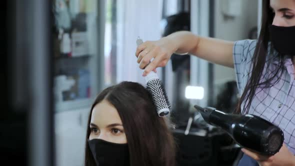 Customer Service in a Beauty Salon Amid COVID-19 Pandemic.