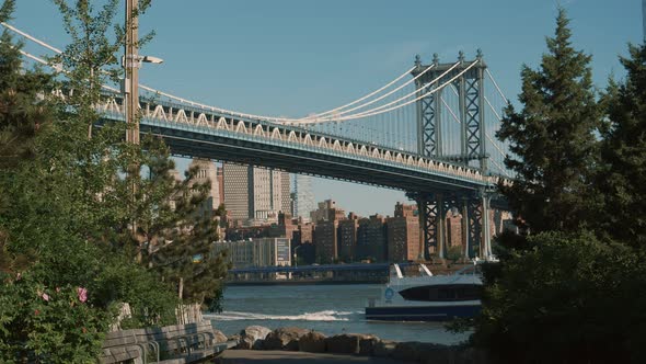 Manhattan Bridge on a clear day