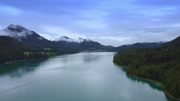 Amazing View of Lake Fuschl in Austria