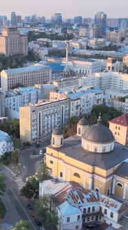 Kyiv Ukraine Aerial View of the City