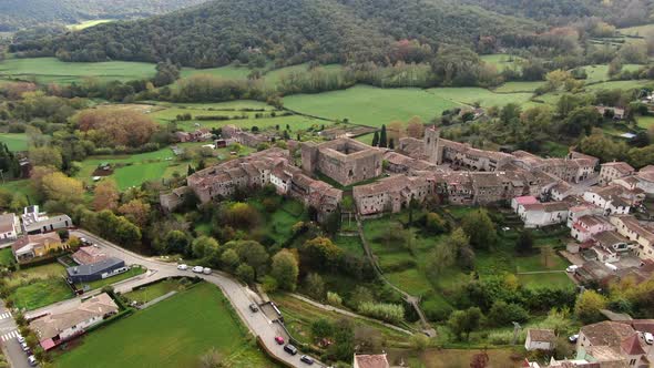 Santa Pau Drone View