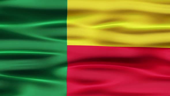 Benin Flag Waving