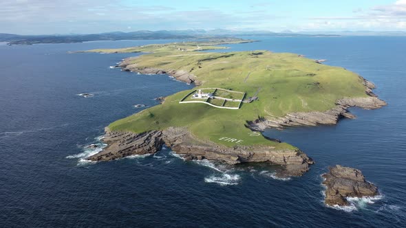 Aerial View of the Beautiful Coast at St. John's Point, County Donegal, Ireland