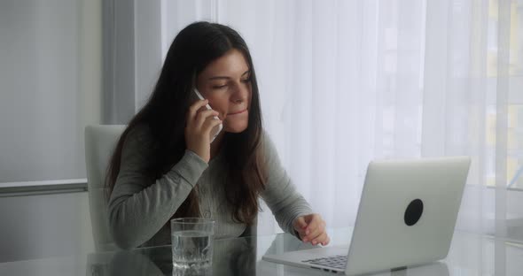 Woman Working at Home