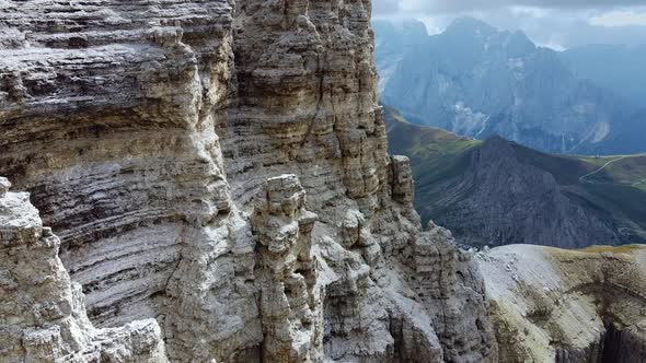Beautiful Cliffs in the Dolomites