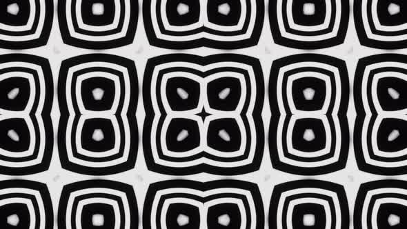 Animation Of Abstract Black and White Pattern For LED