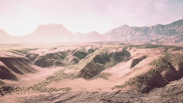 Aerial View of Desert at the Libya