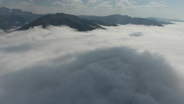 Valley Covered With Clouds