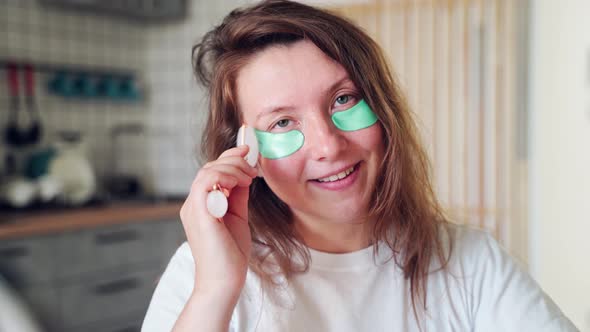 Young Woman Doing Morning Routine