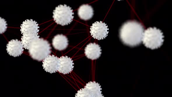 Connected Coronavirus Background