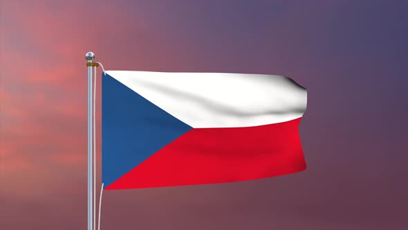 Czechia Flag 4k
