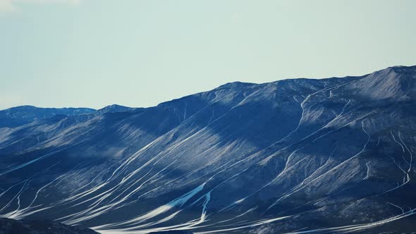 Aerial View of the Mountains with Glacier alt