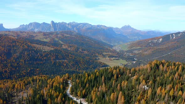 Epic Aerial View Of A Mountain Landscape