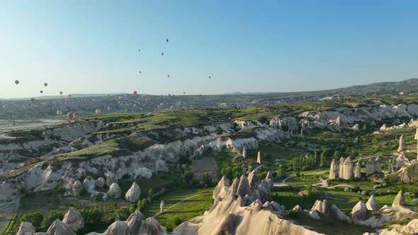 The Cappadocia region of Turkey is the most popular location in the world for hot air ballooning.