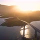Norvegian bridge at sunset - VideoHive Item for Sale