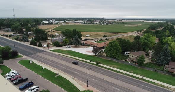 Rural edges of a small Colorado town.