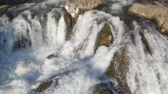 Water Flowing From Stones