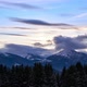 Winter Mountain Landscape at Dusk Clouds Over Mountain Alpine Peaks - VideoHive Item for Sale