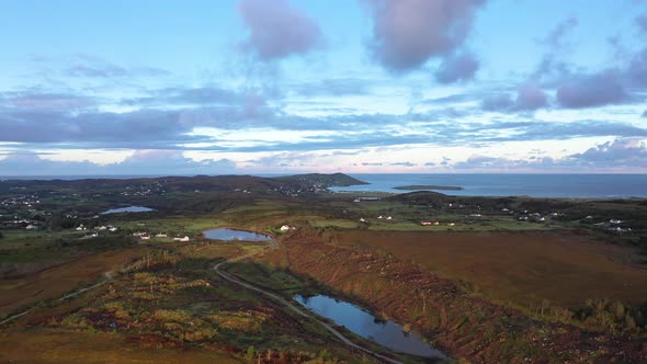 Flying From Bonny Glen Towards Portnoo in County Donegal - Ireland