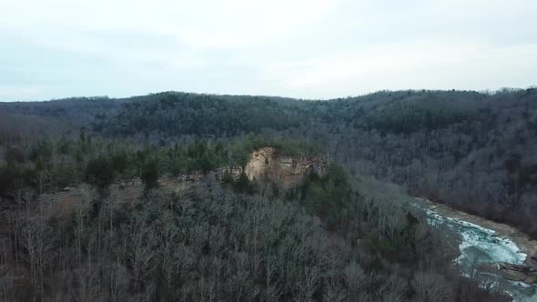 Kentucky Mountain Cliff in Winter