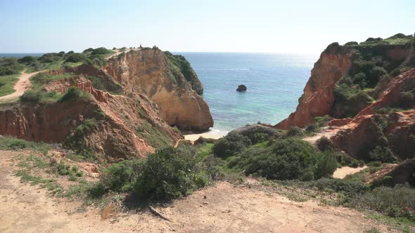 Rocky ocean shore in Lagos