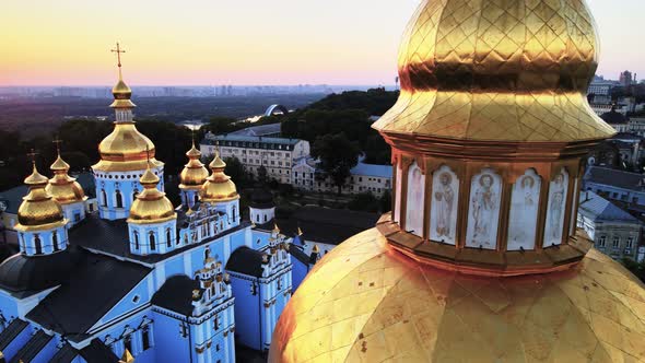 St. Michael's Golden-Domed Monastery in the Morning. Kyiv, Ukraine