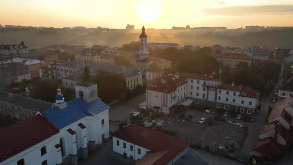 Beautiful Cozy European City During the Sunrise