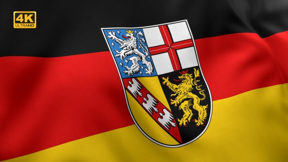 Saarland Flag - 4K