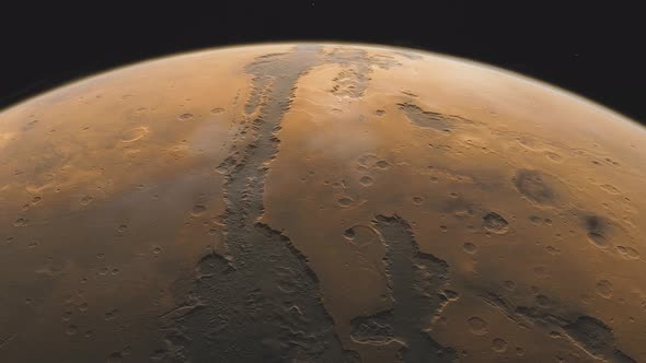 Planet Mars in Deep Space alt
