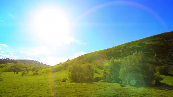 Mountain Meadow Timelapse at the Summer