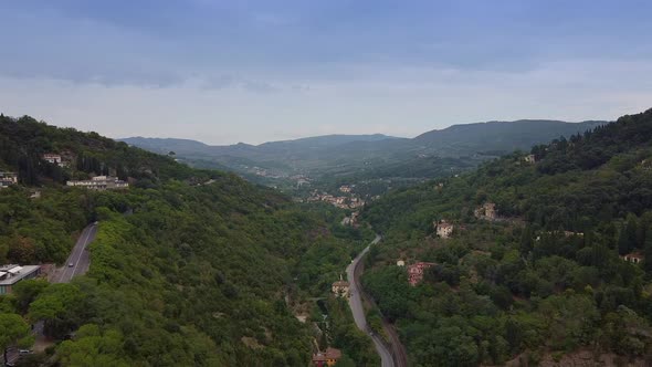 Awesome Mountainous Landscape in Tuscany Italy