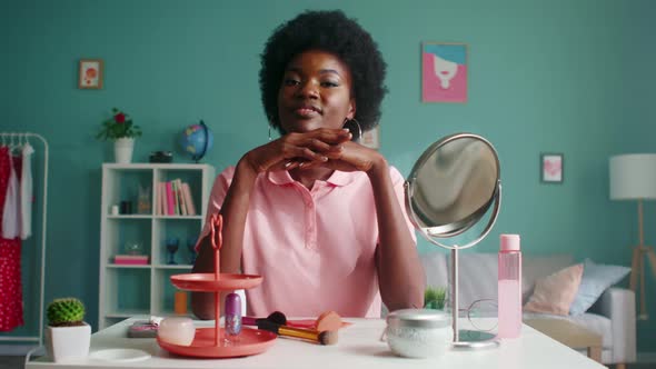 Portrait of Young AfroAmerican Woman