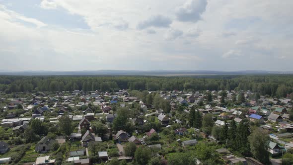 There are many residential houses and households in nature of Ural