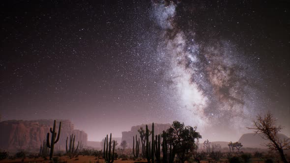 The Milky Way Above the Utah Desert USA