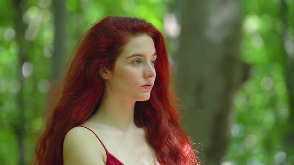 Portrait of a redhead girl